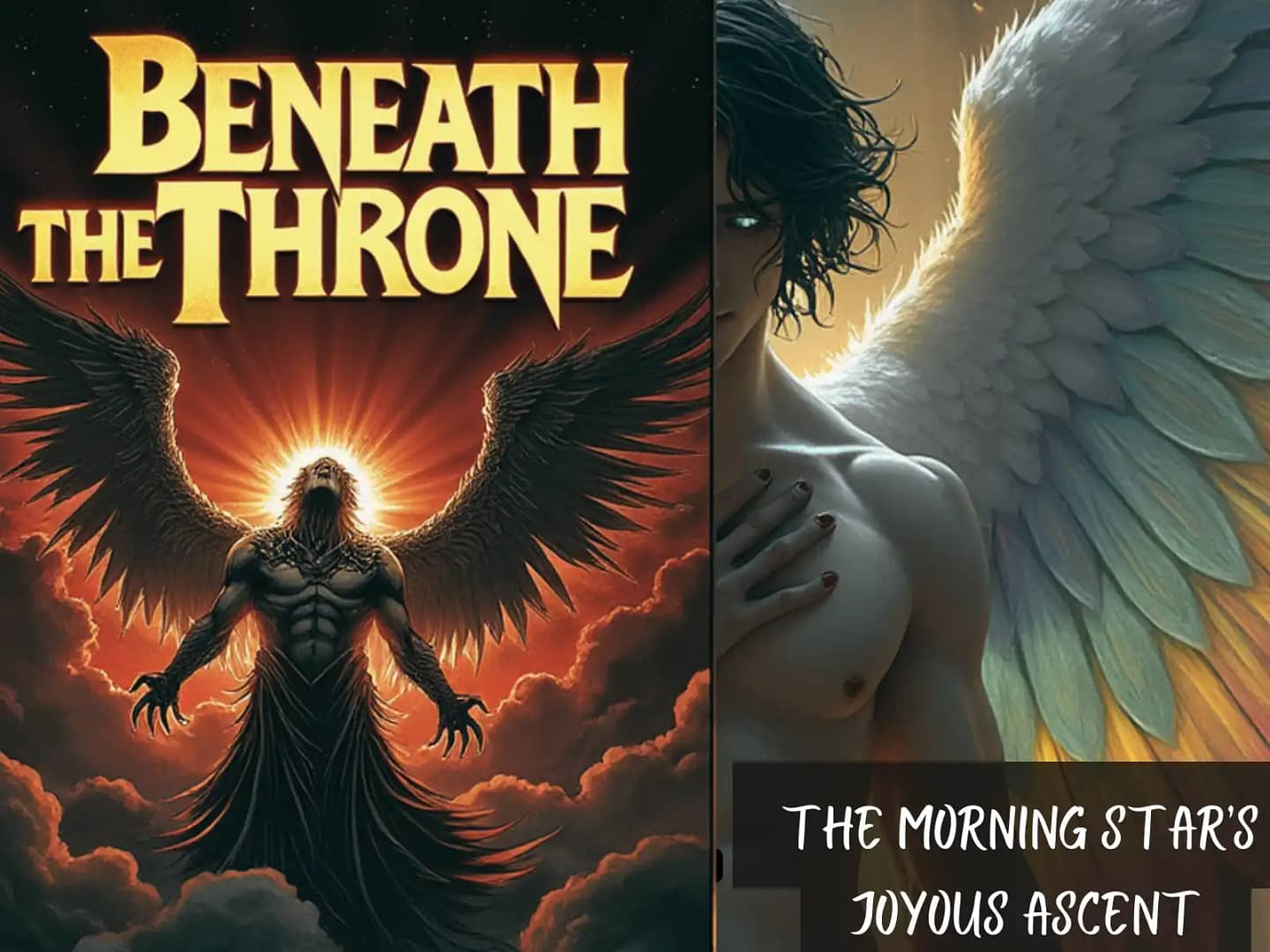 Beneath the Throne Cover Art featuring Lucifer